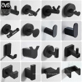 304 Black Hook Wall Hook Towel Hook for Bathroom Stainless Steel Coat Hook